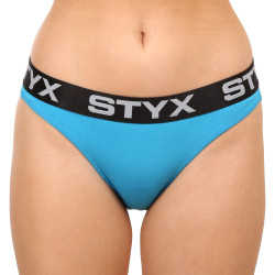 Dames slip Styx sportelastiek blauw (IK1169)