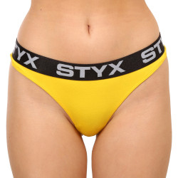 Damestring Styx sportelastiek geel (IT1068)