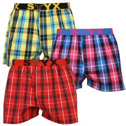 3PACK Herenboxershort Styx sport elastisch meerkleurig (B9313233)