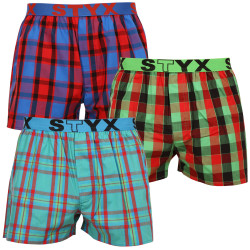 3PACK Herenboxershort Styx sport elastisch meerkleurig (B9373839)