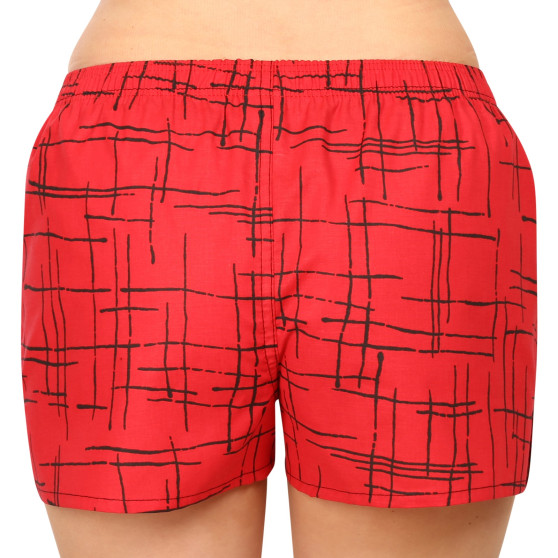 Damesboxershorts Emes rood (040)