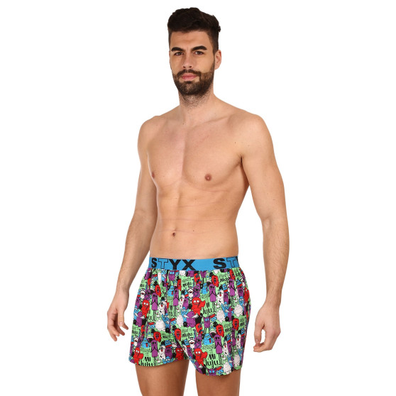 Herenboxershort Styx kunst sport rubberen monsters (B1555)