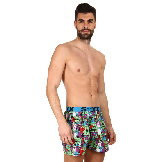 Herenboxershort Styx kunst sport rubberen monsters (B1555)