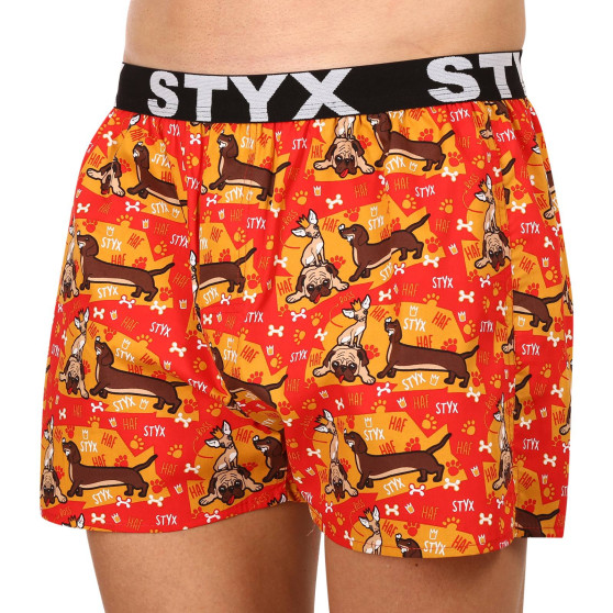 Herenboxershort Styx kunst sport rubberen honden (B1554)