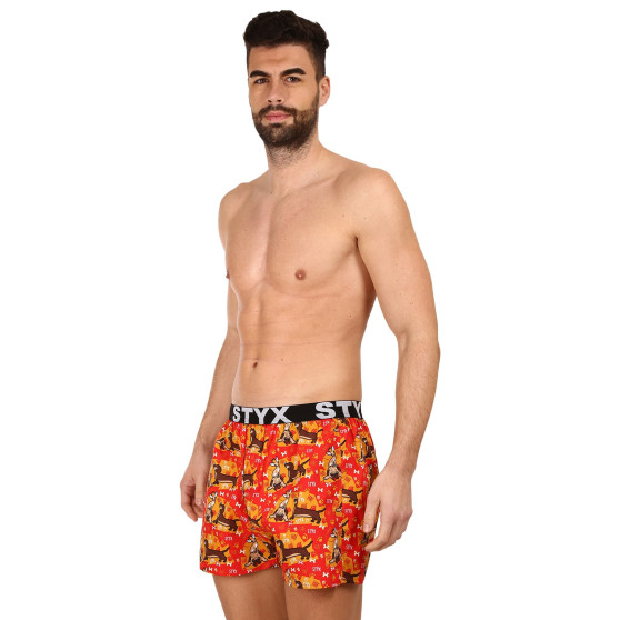 Herenboxershort Styx kunst sport rubberen honden (B1554)