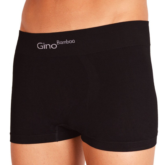 3PACK Herenboxershort Gino bamboe naadloos zwart (53004)