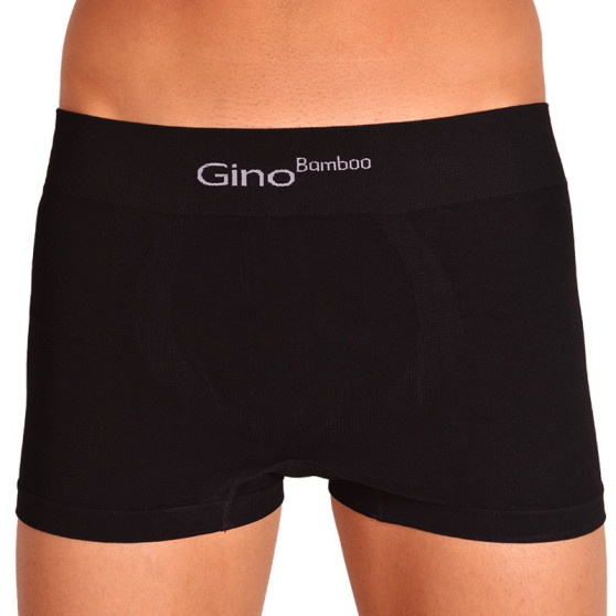 3PACK Herenboxershort Gino bamboe naadloos zwart (53004)