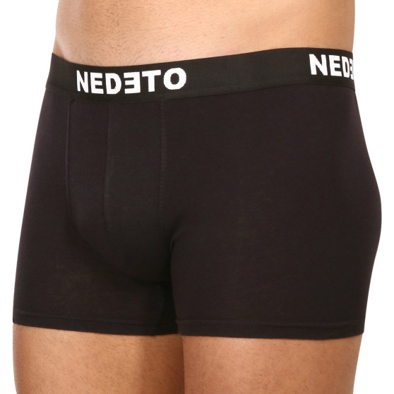 7PACK herenboxershort Nedeto zwart (7NDTB001-brand)