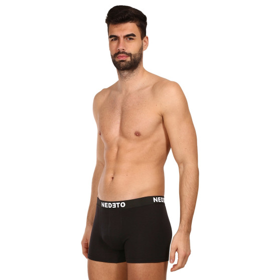 7PACK herenboxershort Nedeto zwart (7NDTB001-brand)