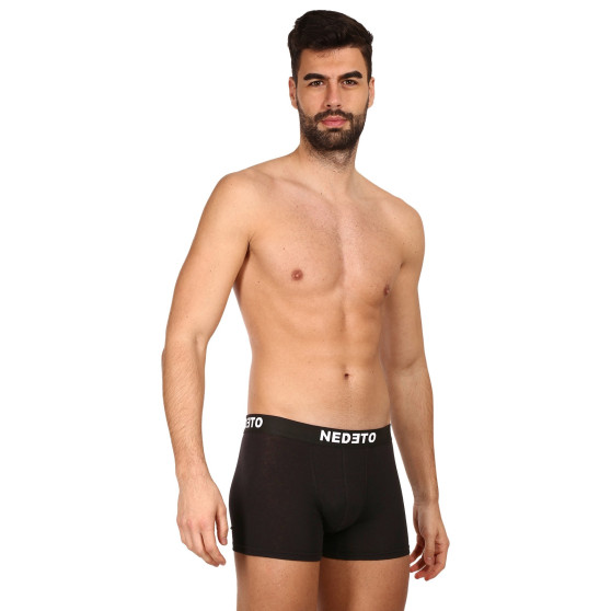 7PACK herenboxershort Nedeto zwart (7NDTB001-brand)