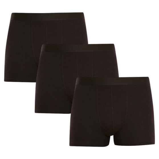 3PACK herenboxershort Nedeto zwart (3NDTB001)