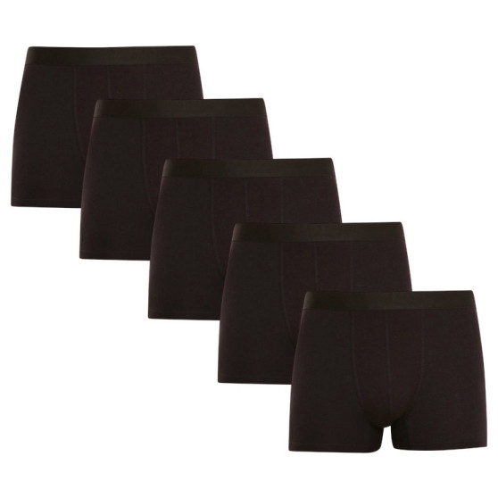 5PACK herenboxershort Nedeto zwart (5NDTB001)