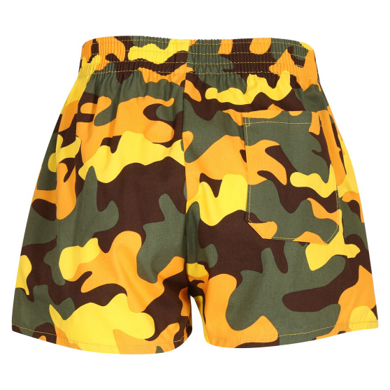 Kindershort Styx art classic rubber camouflage geel (J1559)