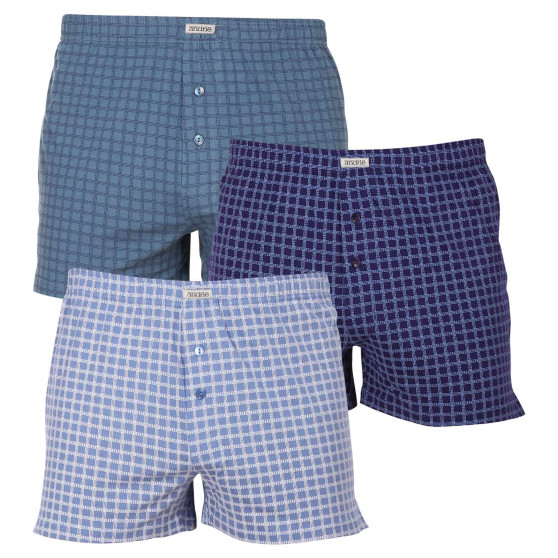 3PACK Herenboxershort Andrie veelkleurig (PS 5631)