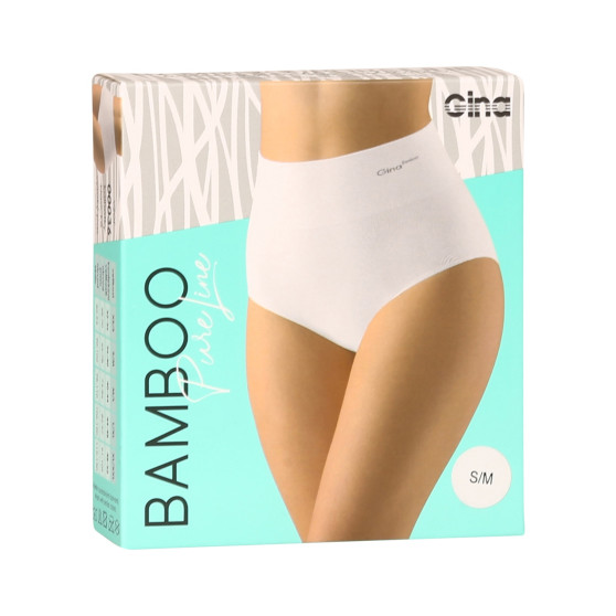 Dames slip met koord Gina bamboe wit (00036)