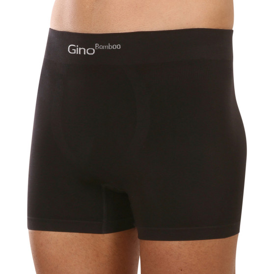 Herenboxershort Gino naadloos bamboe zwart (54004)