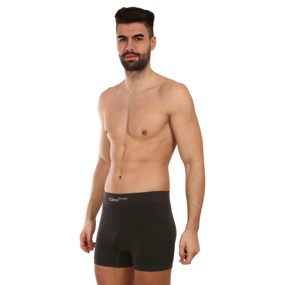 Herenboxershort Gino naadloos bamboe zwart (54004)