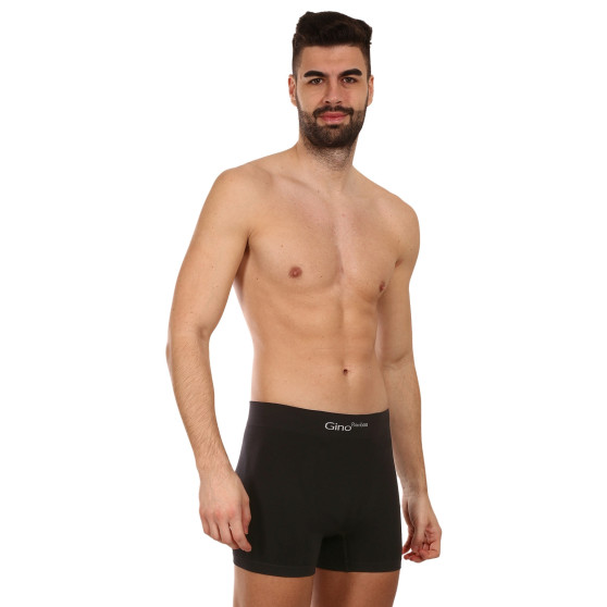 Herenboxershort Gino naadloos bamboe zwart (54004)