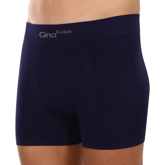 Herenboxershort Gino naadloos bamboe blauw (54004)