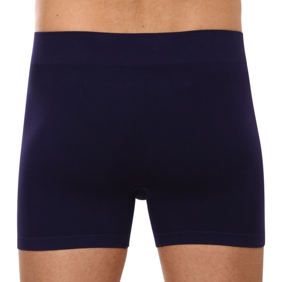 Herenboxershort Gino naadloos bamboe blauw (54004)