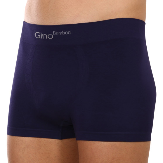 Herenboxershort Gino naadloos bamboe blauw (53004)