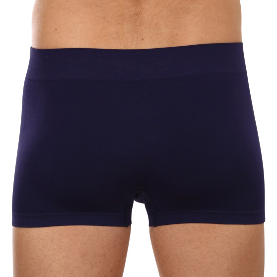 Herenboxershort Gino naadloos bamboe blauw (53004)