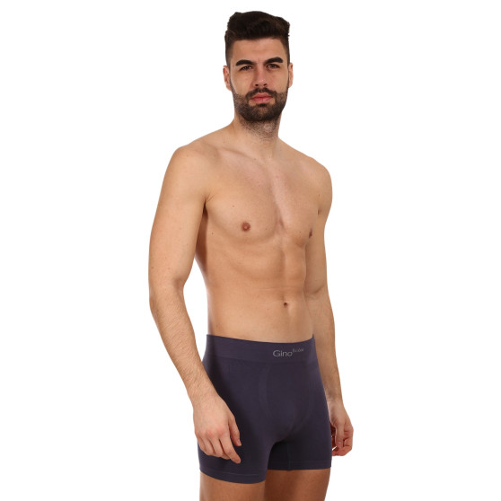 Herenboxershort Gino bamboe naadloos grijs (54004)