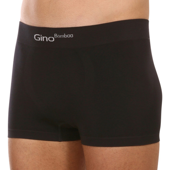 Herenboxershort Gino bamboe naadloos zwart (53004)