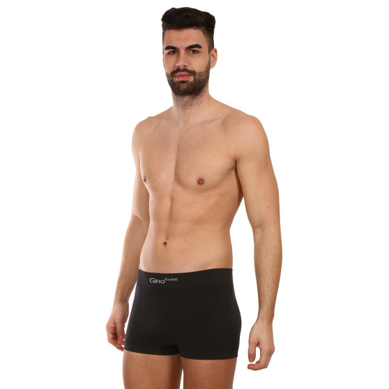 Herenboxershort Gino bamboe naadloos zwart (53004)