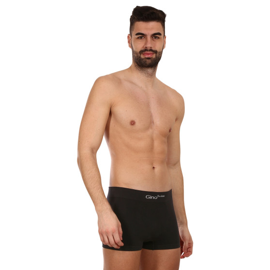 Herenboxershort Gino bamboe naadloos zwart (53004)