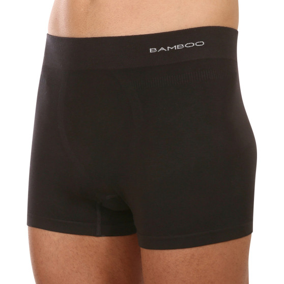 Herenboxershort Gino naadloos bamboe zwart (54005)