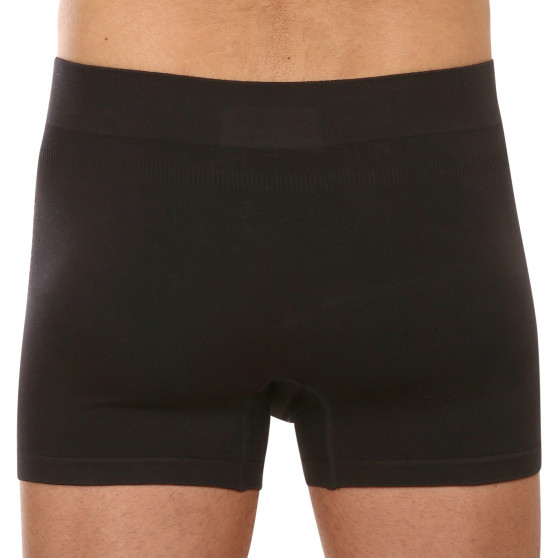 Herenboxershort Gino naadloos bamboe zwart (54005)