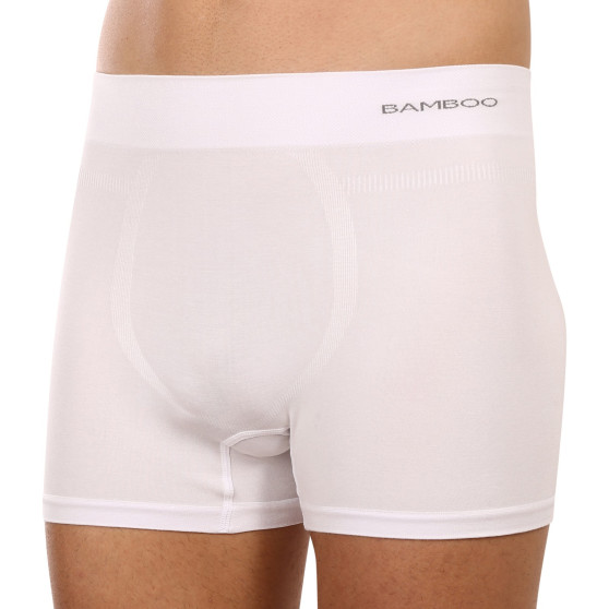 Herenboxershort Gino naadloos bamboe wit (54005)