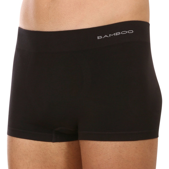 Herenboxershort Gino naadloos bamboe zwart (53005)