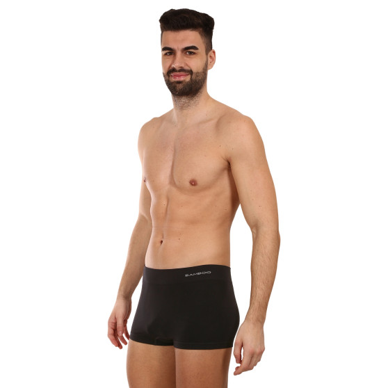 Herenboxershort Gino naadloos bamboe zwart (53005)