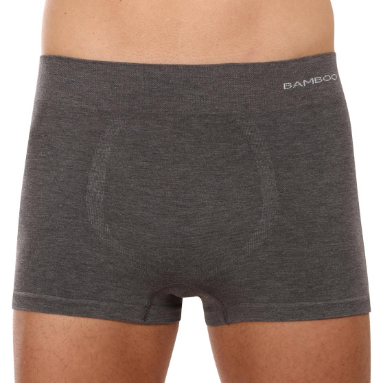 Herenboxershort Gino naadloos bamboe grijs (53005)