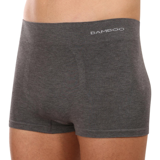 Herenboxershort Gino naadloos bamboe grijs (53005)