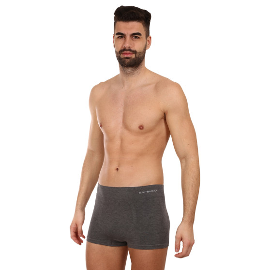 Herenboxershort Gino naadloos bamboe grijs (53005)