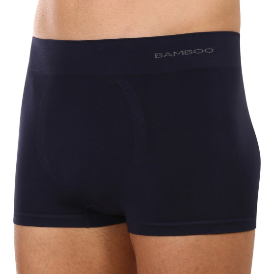 Herenboxershort Gino naadloos bamboe blauw (53005)