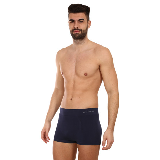 Herenboxershort Gino naadloos bamboe blauw (53005)