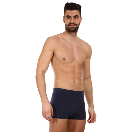 Herenboxershort Gino naadloos bamboe blauw (53005)