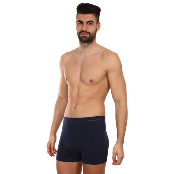 Herenboxershort Gino naadloos bamboe blauw (54005)