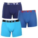 3PACK herenboxershort Styx lang sportelastisch meerkleurig (3U96789)