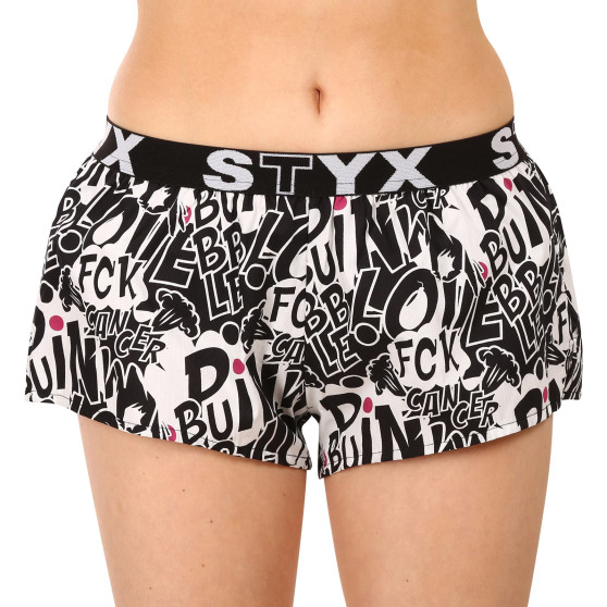 Damesboxershorts Styx kunst sport rubber Roze Bubble (T1059)