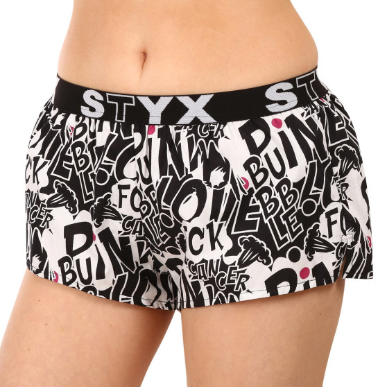 Damesboxershorts Styx kunst sport rubber Roze Bubble (T1059)