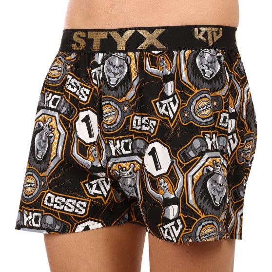 Herenboxershort Styx art / KTV sport rubber - zwart rubber (BTC1655)