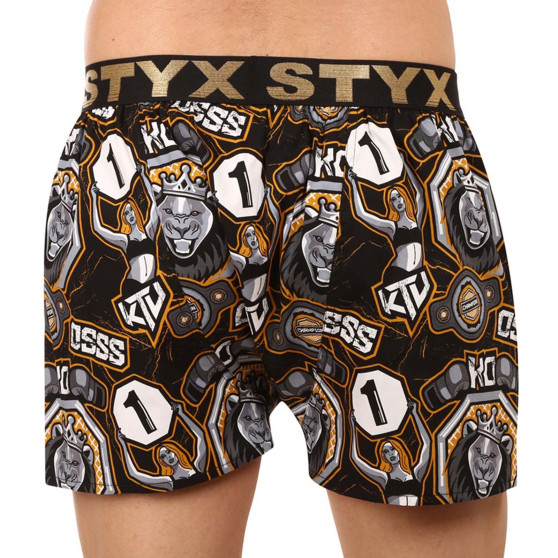 Herenboxershort Styx art / KTV sport rubber - zwart rubber (BTC1655)