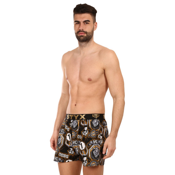 Herenboxershort Styx art / KTV sport rubber - zwart rubber (BTC1655)