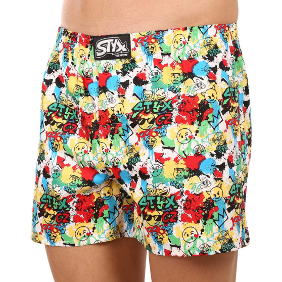 Herenboxershort Styx premium art classic rubber emoji (AP954)