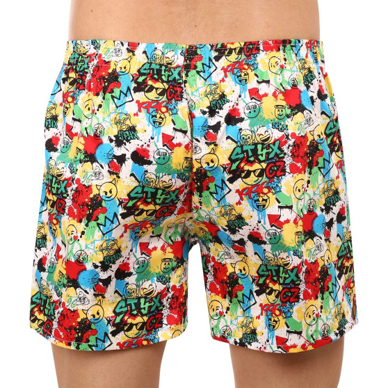 Herenboxershort Styx premium art classic rubber emoji (AP954)